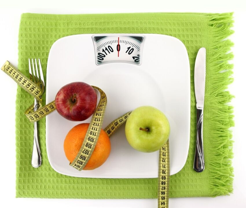Fruits sur une échelle