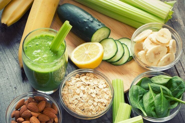 Fruits et légumes - secondes avec une bonne nutrition
